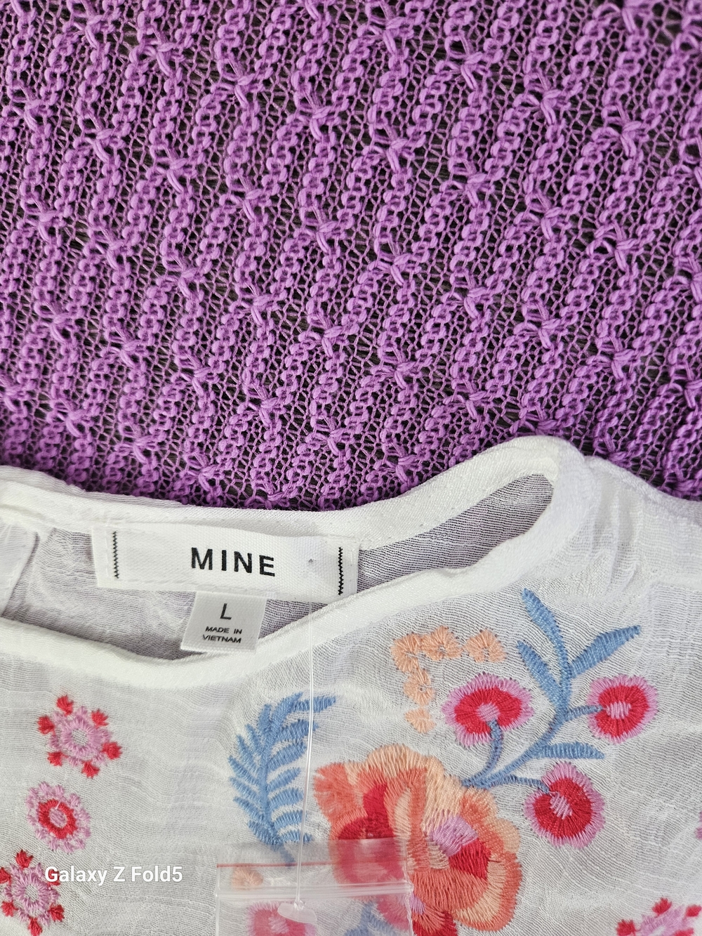 mine White Embroidered Flutter-Sleeve Mini Dress - Picture 4 of 10